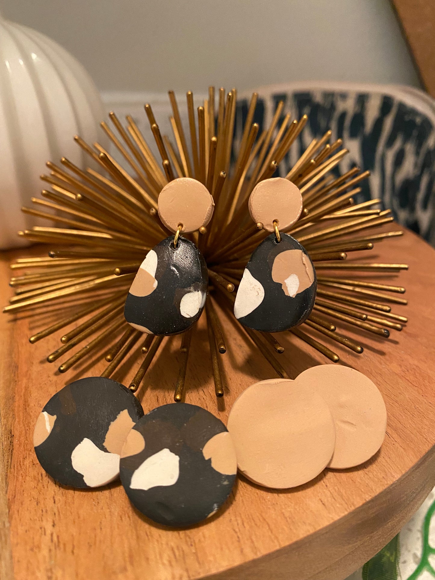 Spotted Drop Earrings